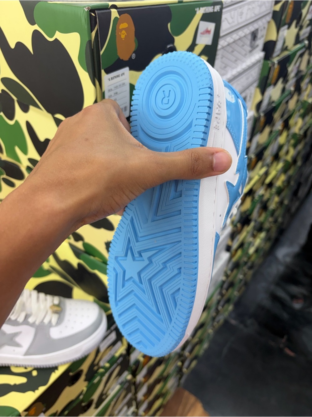 Blue and white bapesta - Picture 4 of 4